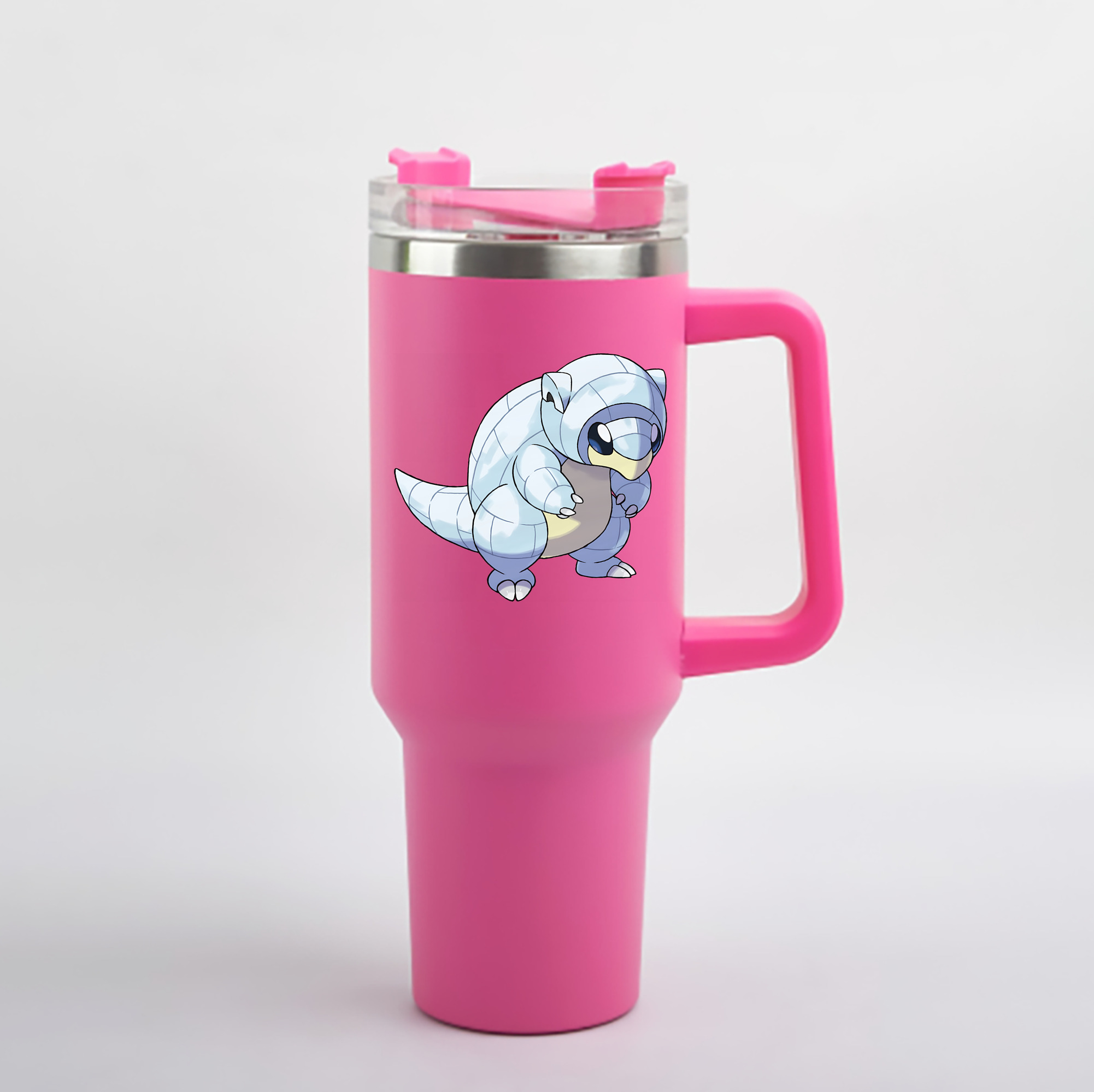 （画像用） ポケットモンスター Pokémon 1200mL車用タンブラー - クリスタルステッカー（プラスチックストロー付き）